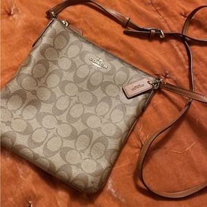 Coach Tan Signature Crossbody Bag